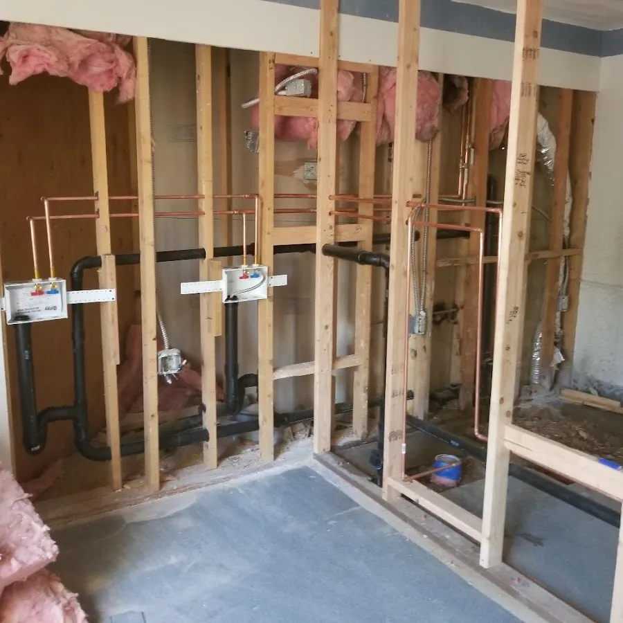 Copper pipe rough-in and plumbing installation in St. Helens